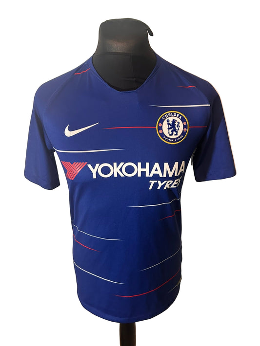 Chelsea 2018-19 home football shirt, Nike, small, blue, Eden Hazard, front