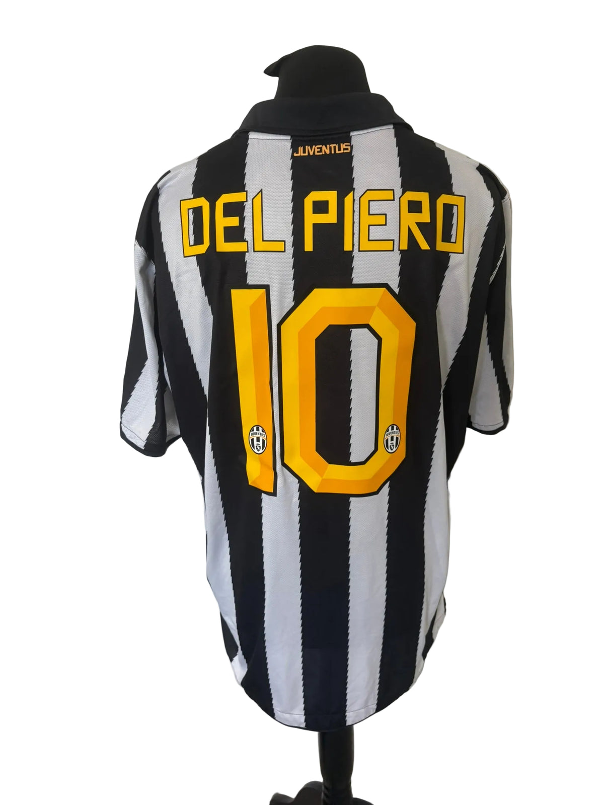 Juventus 2010-11 home football shirt, black and white, 2XL, XXL, Nike, Alessandro Del Piero, back