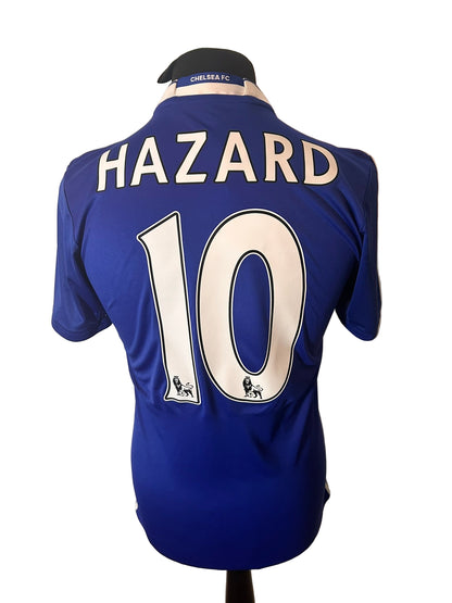 Chelsea 2016-17 home football shirt, adidas, small, blue, Eden Hazard, back