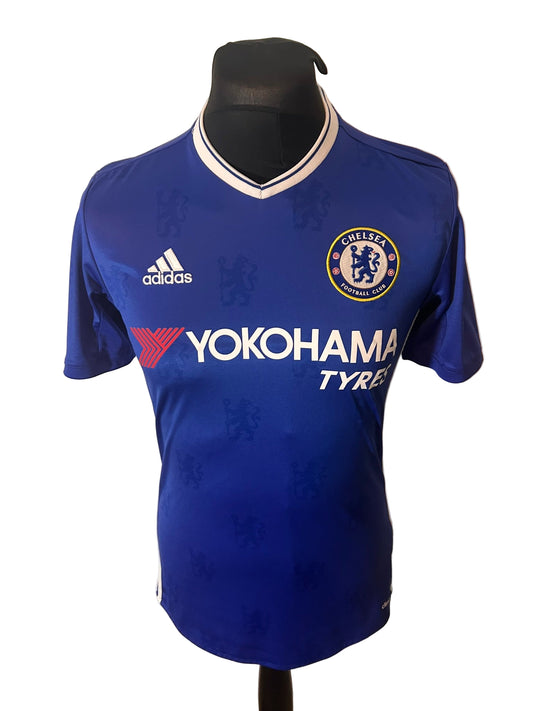 Chelsea 2016-17 home football shirt, adidas, small, blue, Eden Hazard, front