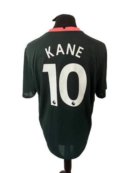 Tottenham Hotspur 2020-21 away football shirt, green, Extra Large, XL, Nike, Harry Kane, back
