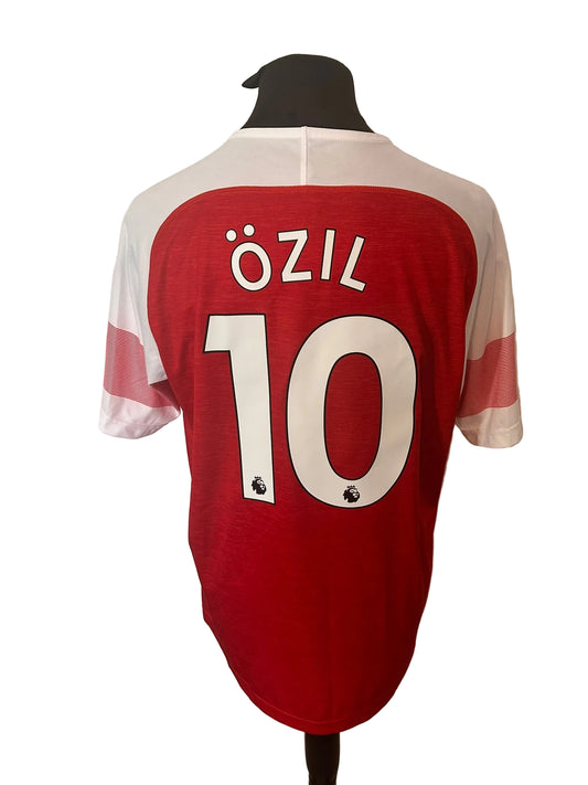 Arsenal 2018-19 home football shirt, red, Extra Large, XL, Puma, Mesut Ozil, back