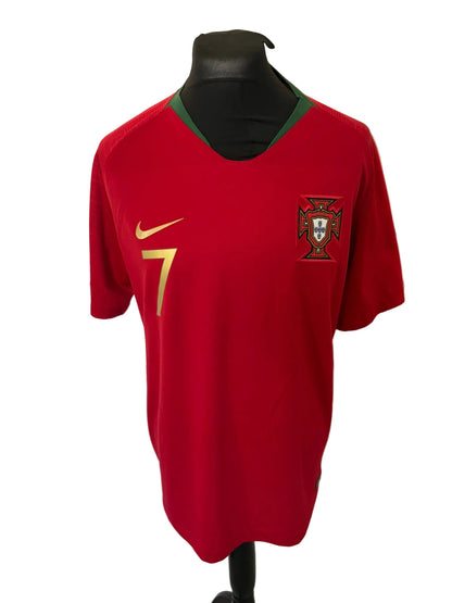 Portugal 2018-19 home football shirt, red, Extra Large, XL, Nike, Cristiano Ronaldo, front