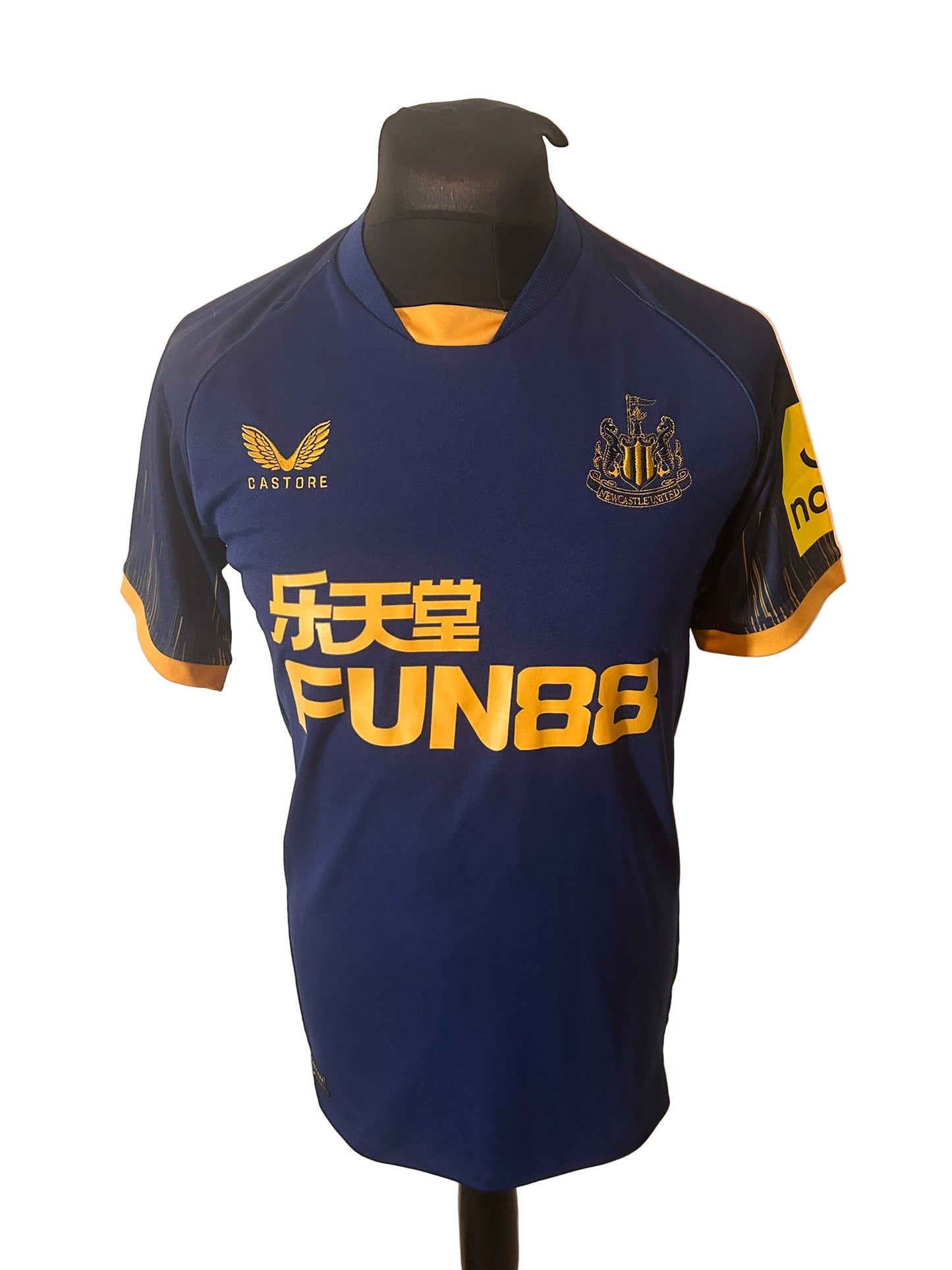 Newcastle United 2022-23 away football shirt, Castore, small, navy, front