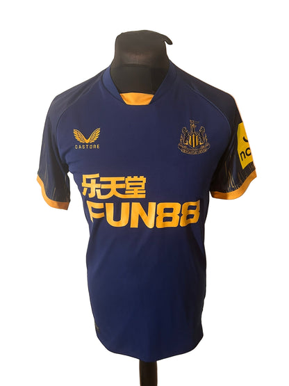 Newcastle United 2022-23 away football shirt, Castore, small, navy, front