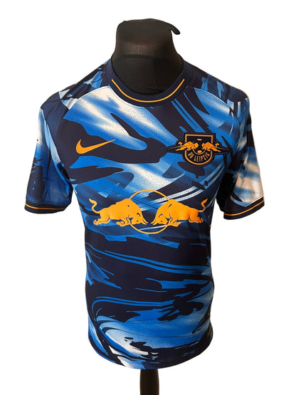 RB Leipzig 2020-21 third football shirt, Nike, small, blue, front