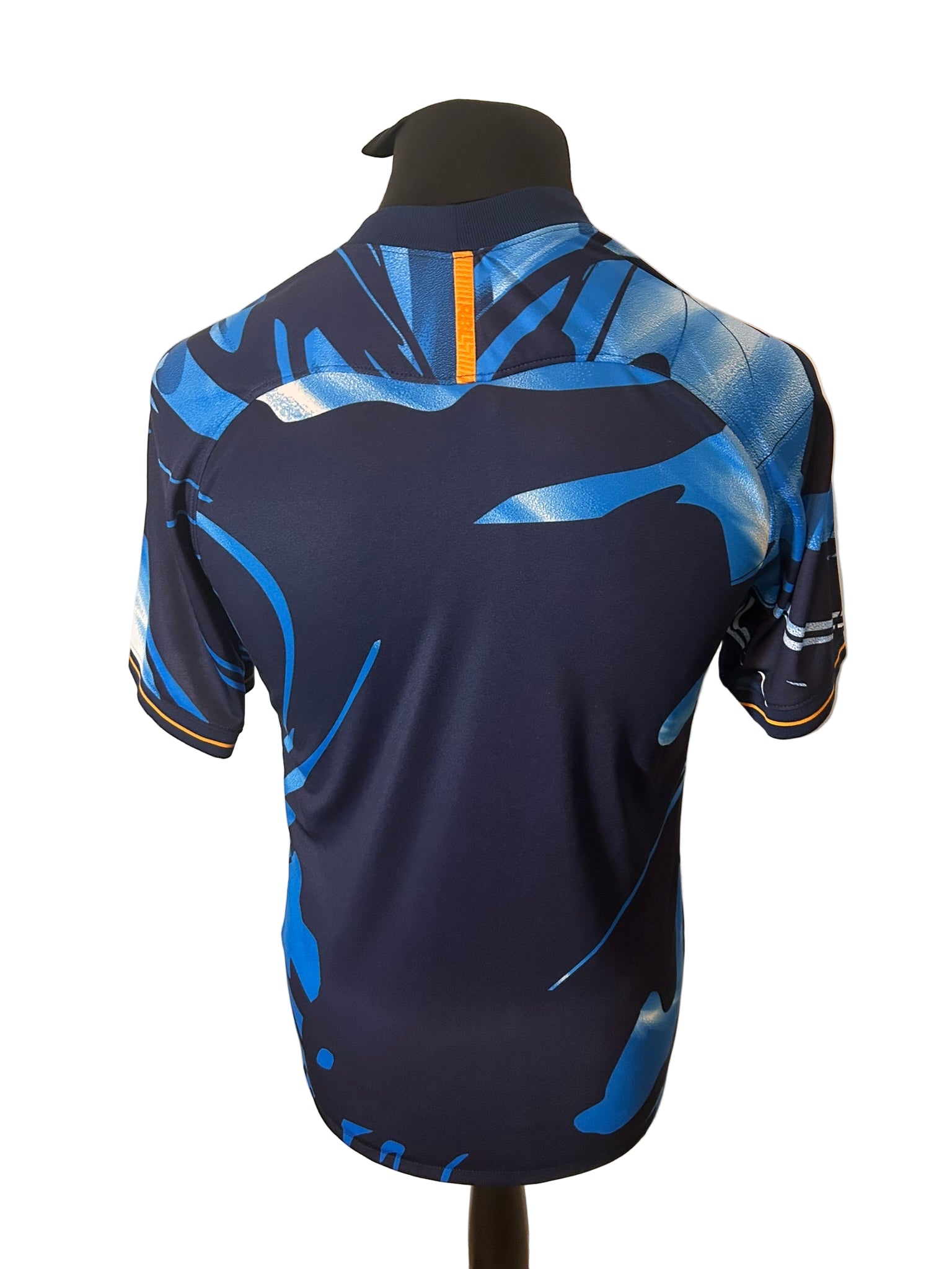 RB Leipzig 2020-21 third football shirt, Nike, small, blue, back