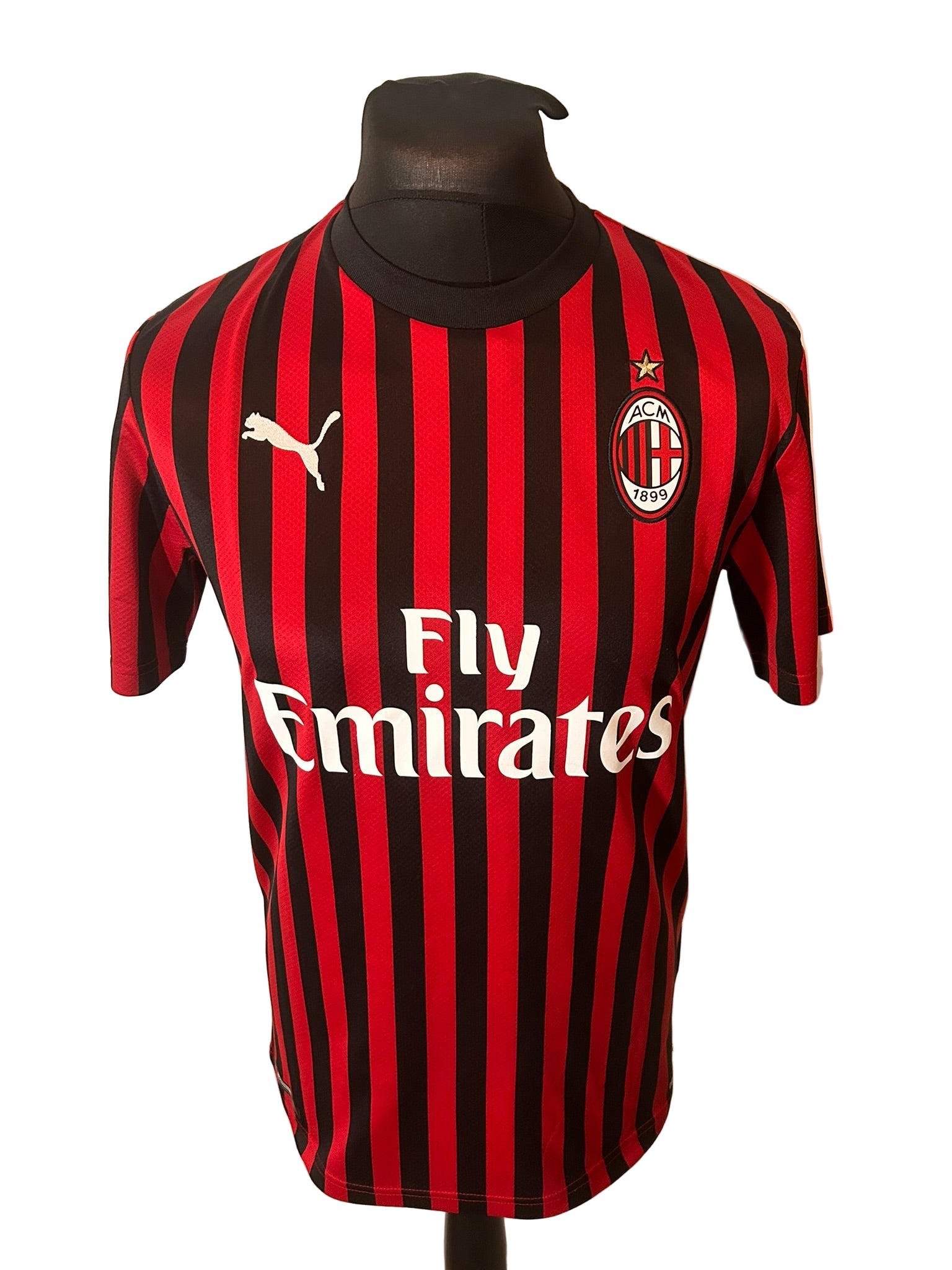 AC Milan 2019-20 home football shirt, Puma, medium, red and black, front