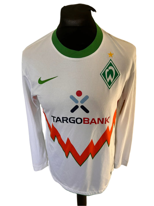 Werder Bremen 2010-11 Away Football Shirt Nike Medium PLAYER ISSUE