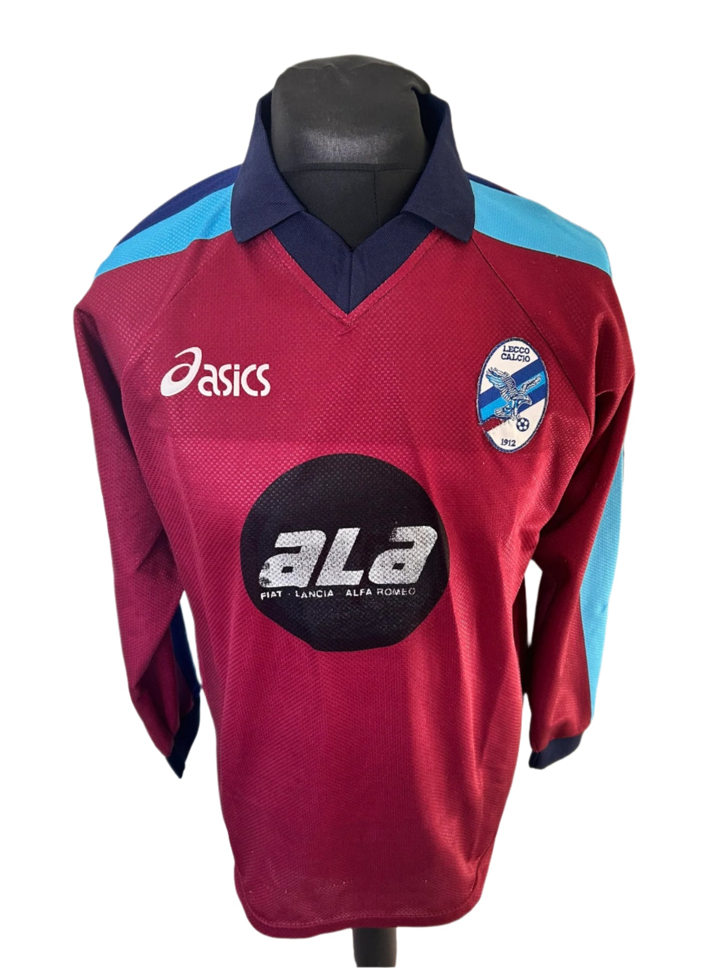Lecco Calcio 2001-02 Away Football Shirt Medium Asics LONG SLEEVES