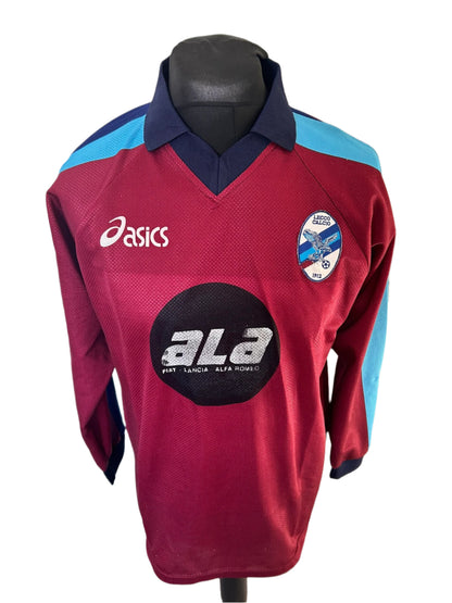 Lecco Calcio 2001-02 Away Football Shirt Medium Asics LONG SLEEVES