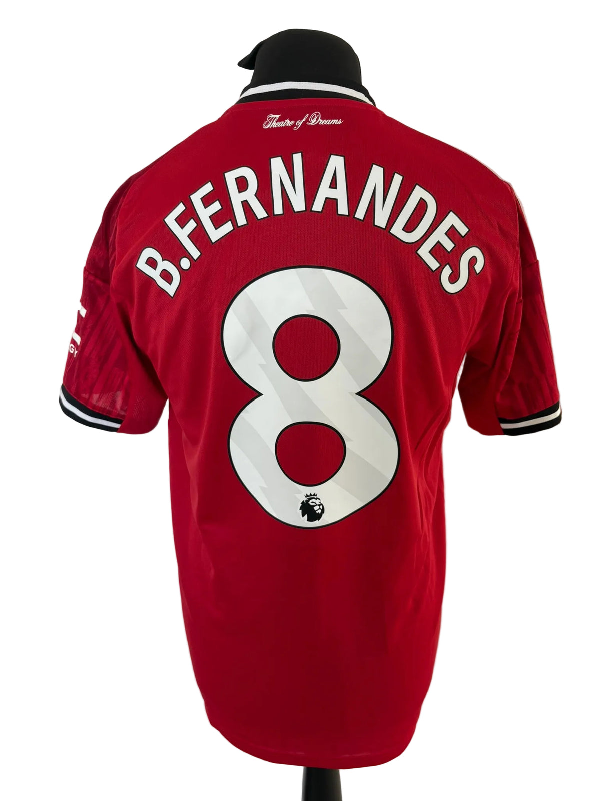 Manchester United 2025-26 home football shirt, red, medium, Adidas, Bruno Fernandes, back