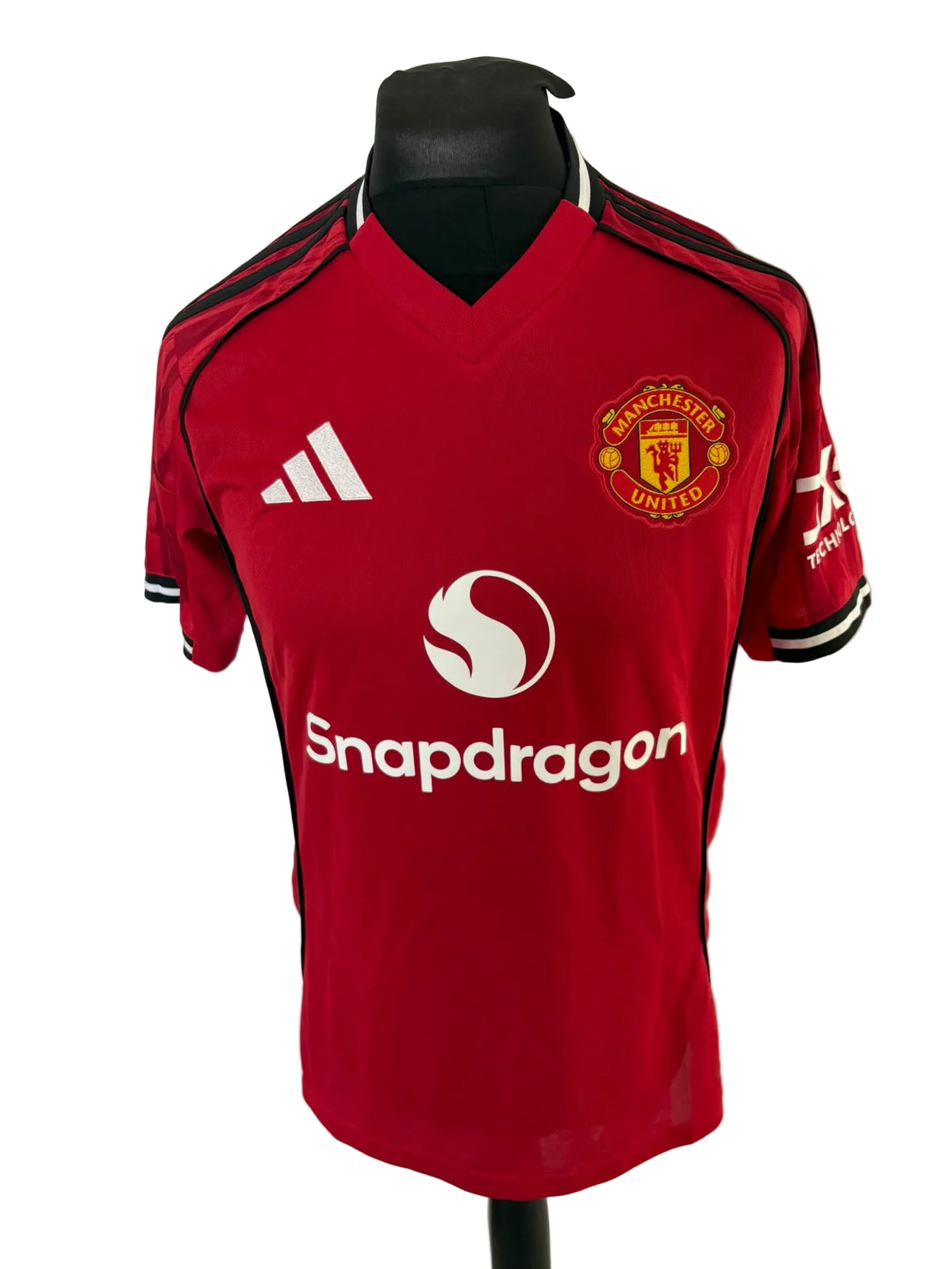 Manchester United 2025-26 home football shirt, red, medium, Adidas, Bruno Fernandes, front