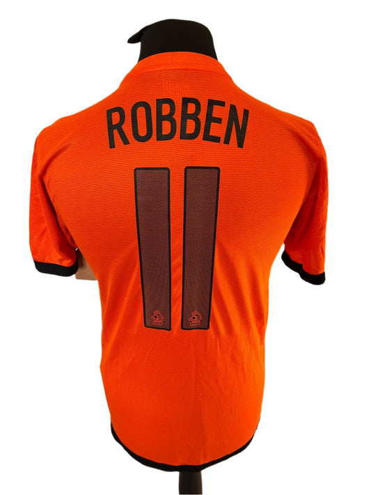 Netherlands Arjen Robben 2012-13 Home Football Shirt Small Nike