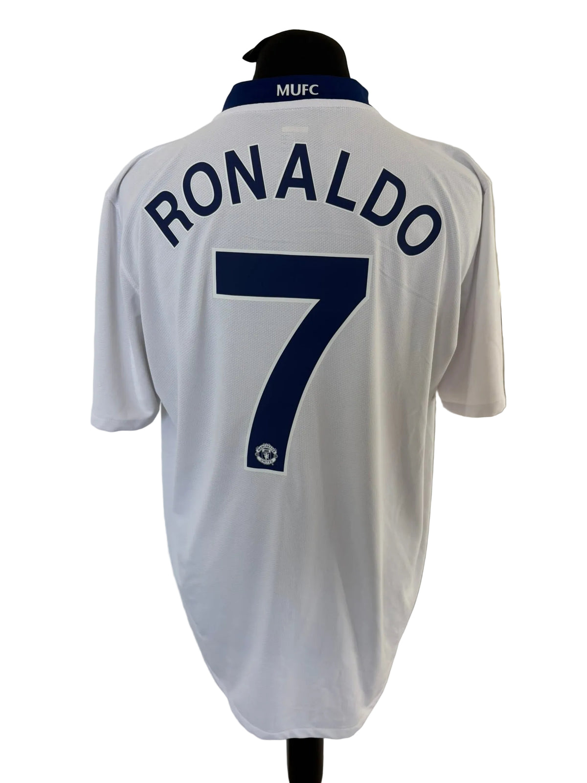 Manchester United 2008-10 away football shirt, white, Extra Large, XL, Nike, Cristiano Ronaldo, back