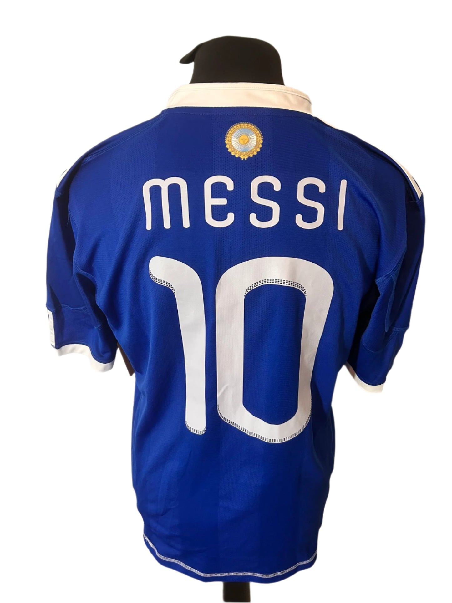 Argentina Lionel Messi 2010-11 Away Football Shirt Large Adidas