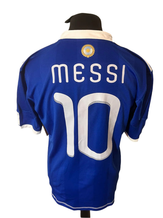 Argentina Lionel Messi 2010-11 Away Football Shirt Large Adidas