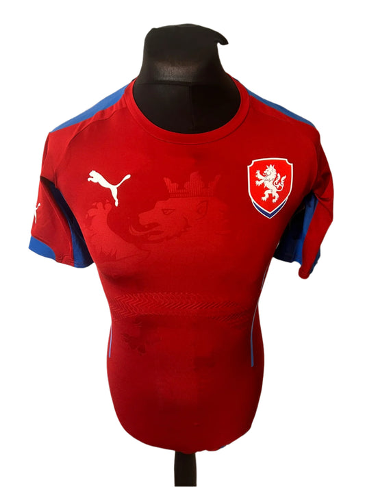 Czech Republic 2014-15 PLAYER ISSUE Home Football Shirt Small Puma