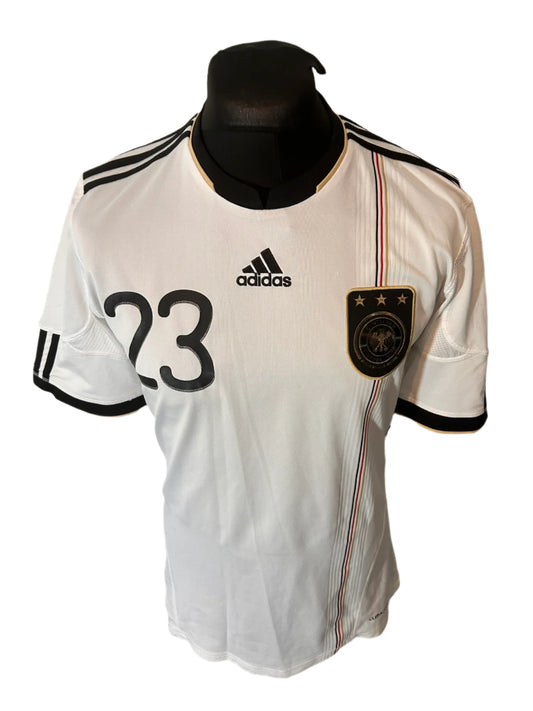 Germany Mario Gomez 2010-11 Home Football Shirt Medium Adidas